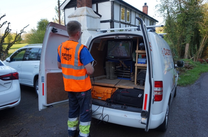 Mobile inspection vehicle assists in 'Live' inspections